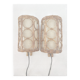 Mid-Century Rattan Wall Sconces — Louis Sognot Style