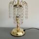 Table lamp with glass pendants