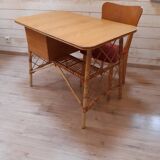 Rattan office by Louis Sognot