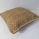 Cushion in natural fibers coconut rattan sea rush