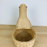 Duck wicker basket