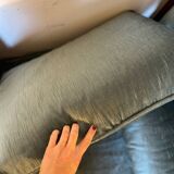 Vintage Louis XVI style blue velvet sofa