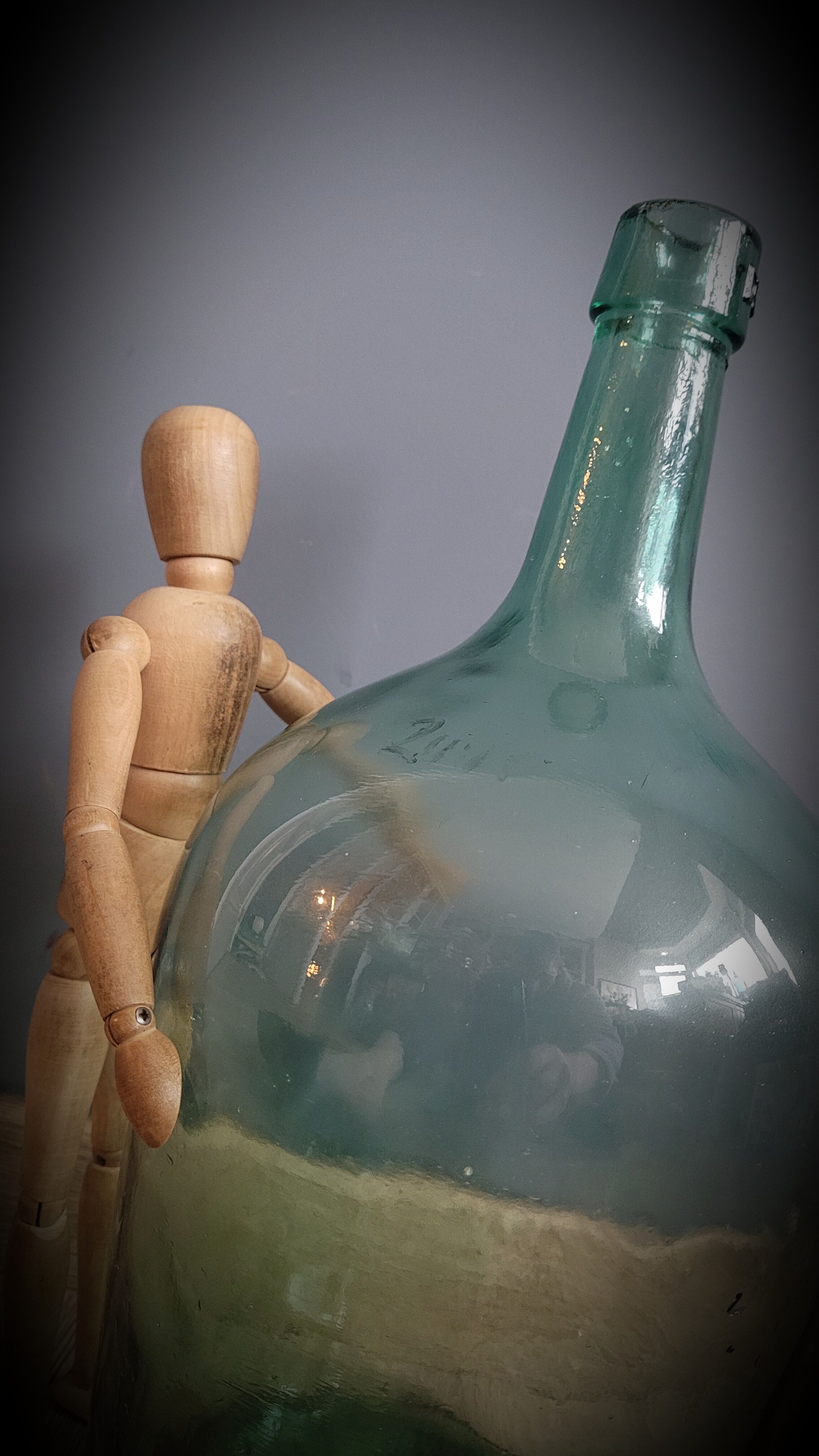 Dame Jeanne 6l right green