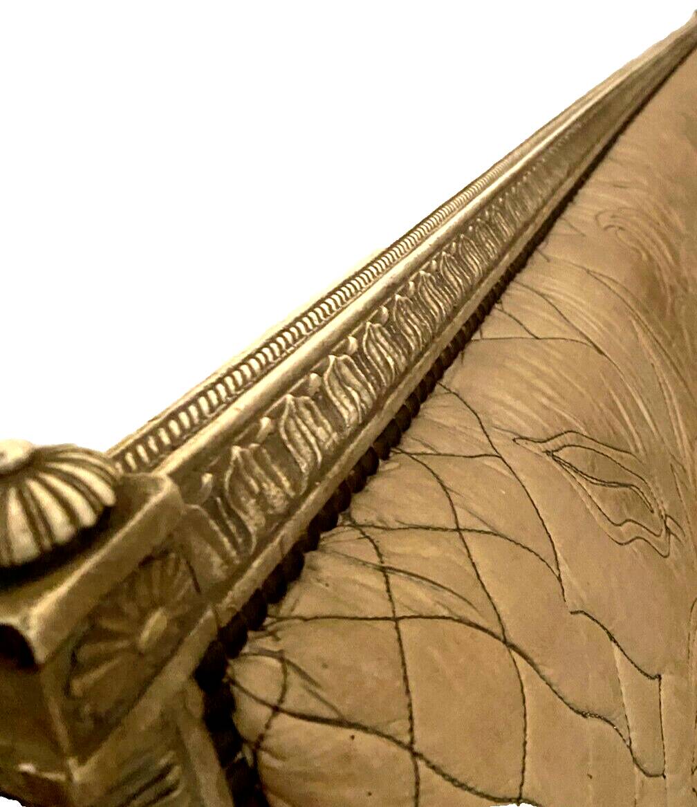 Louis XVI style bench in 20th century patinated beech