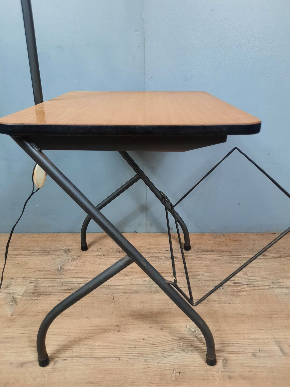 Vintage magazine door floor lamp