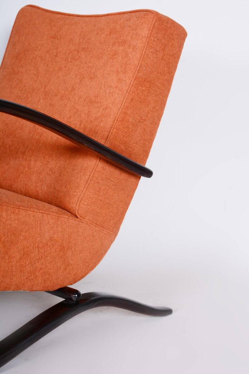 Czech Art Deco Beech Armchair attributed to J. Halabala for Up Zavody, 1930s