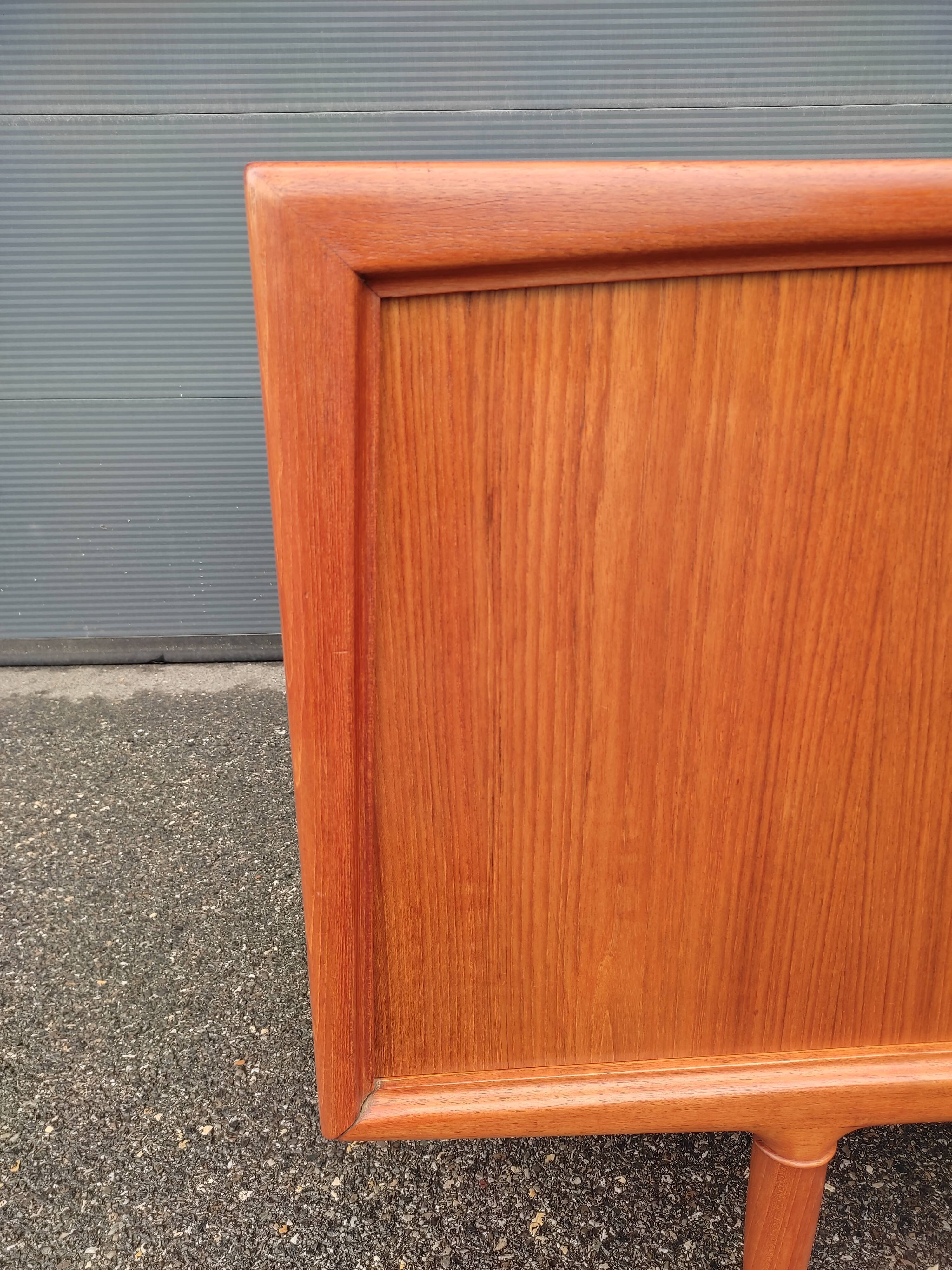 Scandinavian teak row by Axel Christensen for ACO Mobler