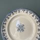 Set of 12 flat plates Terre de Fer L.G "Rouen" XIX