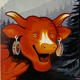Original advertising lithograph "The Laughing Cow" - Rare proof before publication around 1930