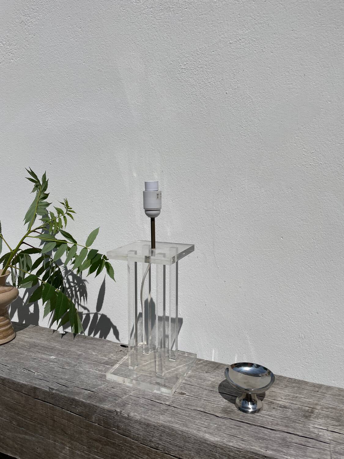 Plexiglas lamp 1970 David Lange