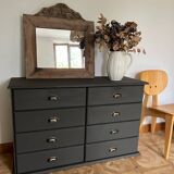 Raw wood mirror