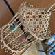 Bird cage lamp in vintage ceramics 50 years