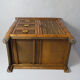 Meuble d'appoint chiffonnier en rotin bambou ethnique vintage