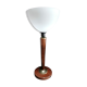Lamp art deco foot wood Unilux opaline washbasin
