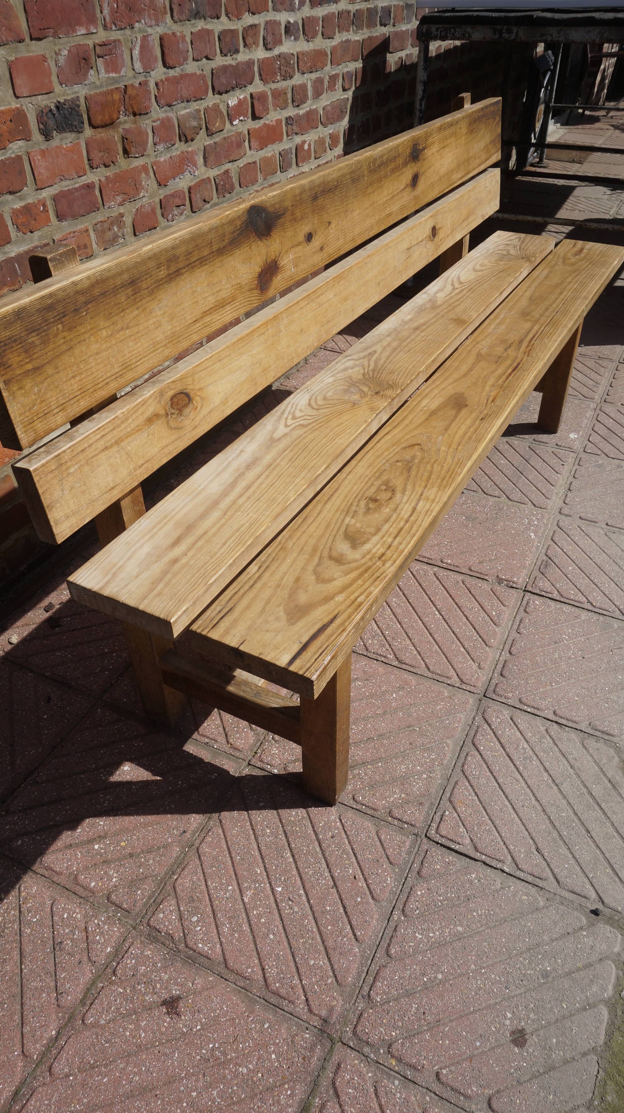 Wooden bench