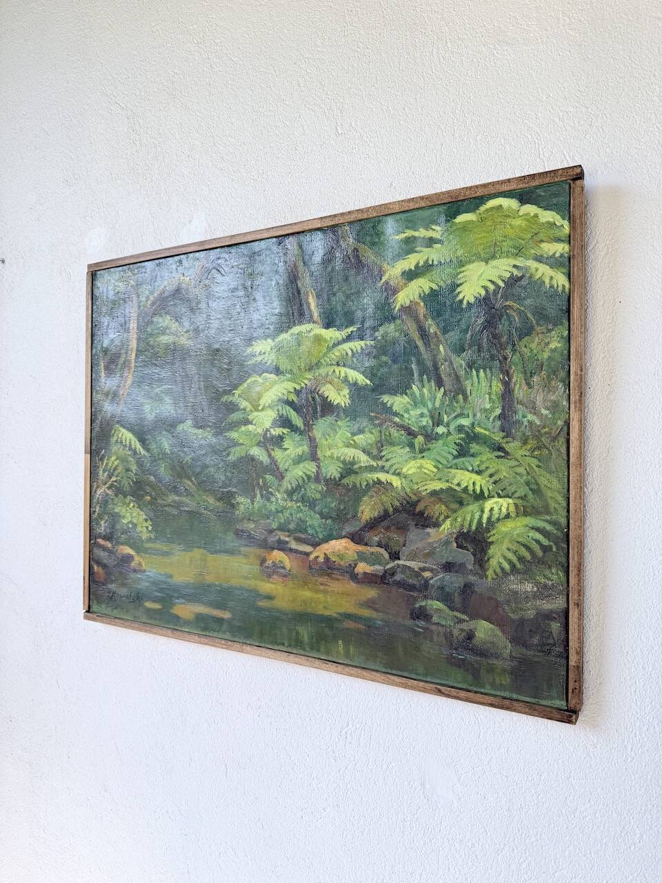 Oil painting "jungle" forest landscape
