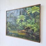 Oil painting "jungle" forest landscape