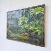 Oil painting "jungle" forest landscape