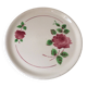 Badonviller pink cake plate Digoin