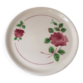 Plat à Gâteau Badonviller rose Digoin