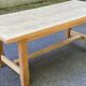 Renovated 1960s oak farmhouse dining table