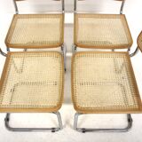 Set of 4 "B32" chairs, Marcel Breuer, Italy, 1990