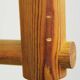 Turned solid pine floor lamp by Uno Kristiansson for Luxus Sweden, 1970s