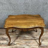Louis XV style curved desk in blond walnut circa 1880