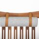 Rocking chair by Hans Olsen for Juul Kristensen in grey felt