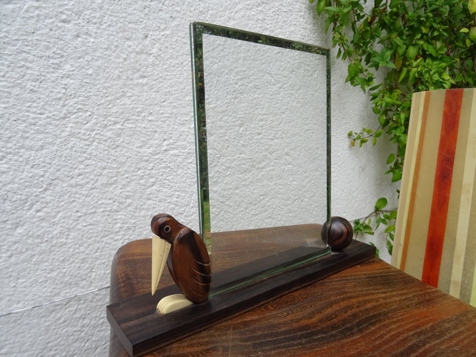 Asymmetrical brutalist furniture in solid elm