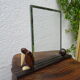 Asymmetrical brutalist furniture in solid elm