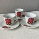 3 Seltmann Weiden K. Bavaria cups - seventies floral decor