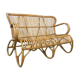 Vintage rattan two seater sofa by Rohe Noordwolde