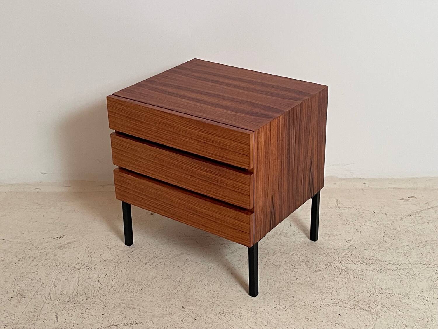 Chest of drawers or bedside table in rosewood 1950
