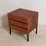 Chest of drawers or bedside table in rosewood 1950