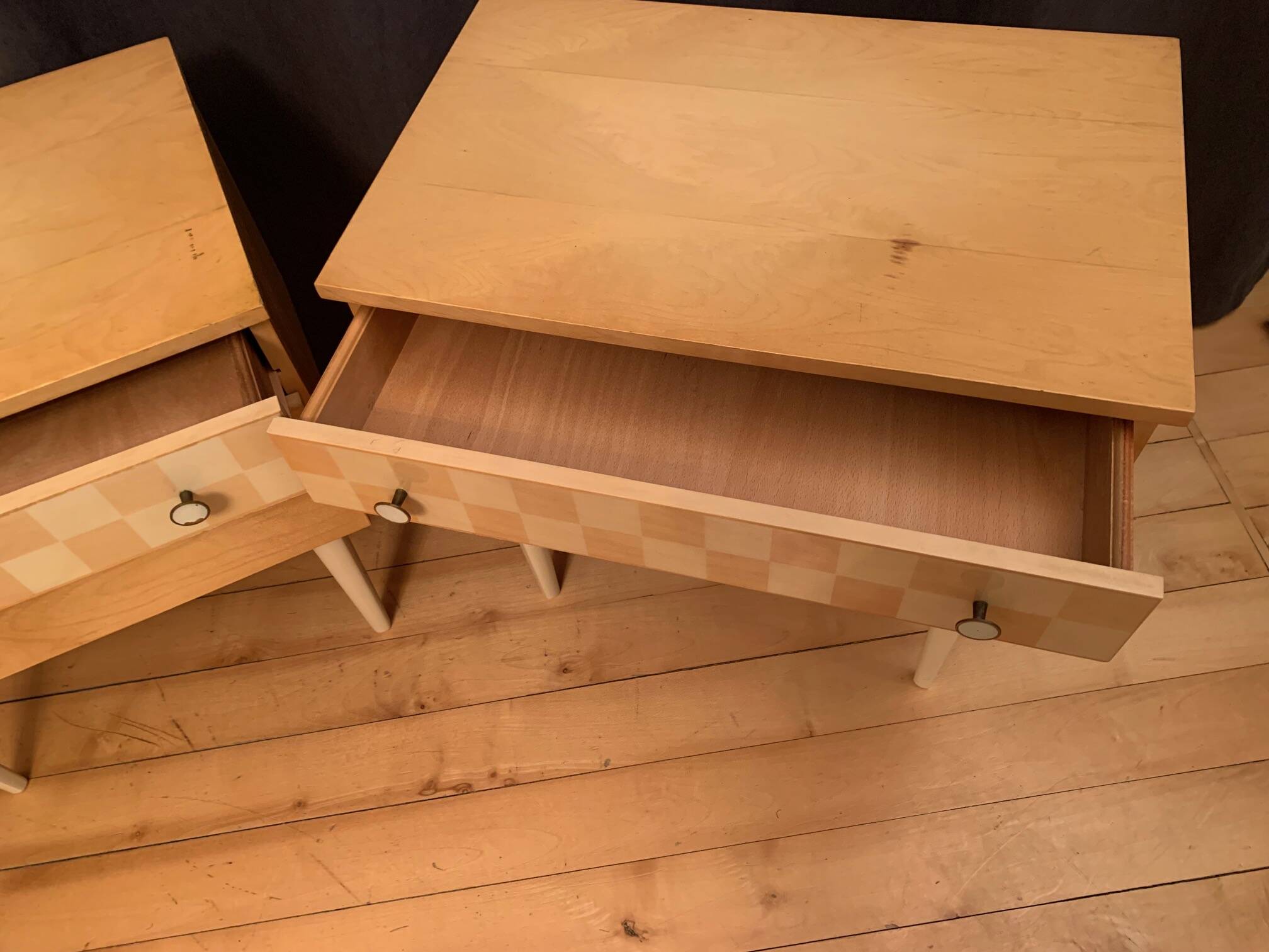 Pair of bedside tables, 1960s