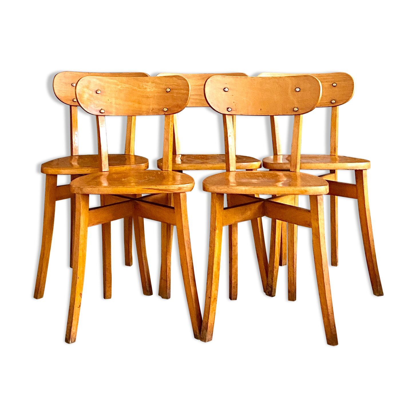 Lot de 5 chaises bistrot