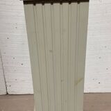 Square presentation column in patinated beech, 20th century