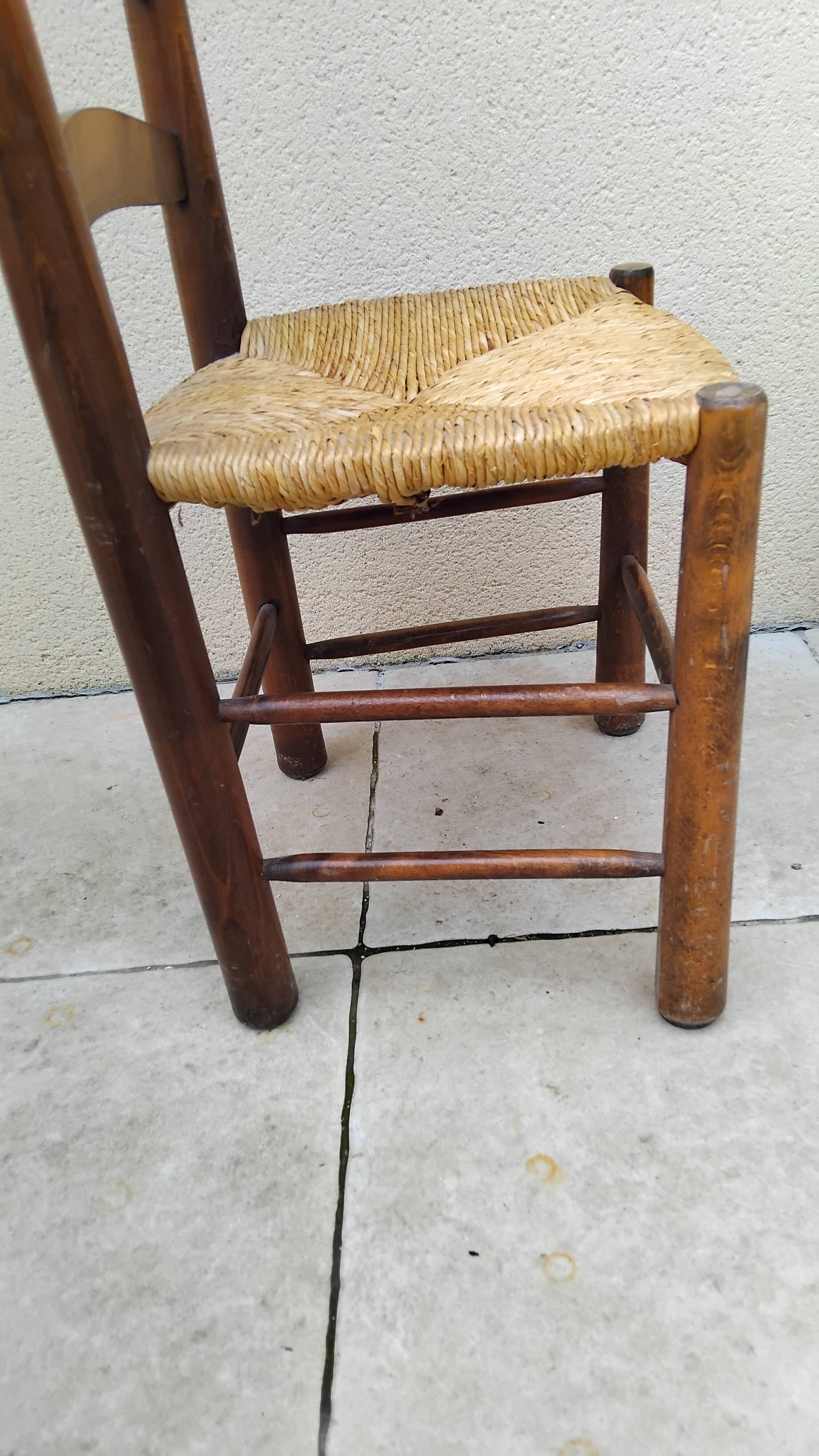Vintage straw chair