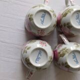 Earthenware cups and saucers
