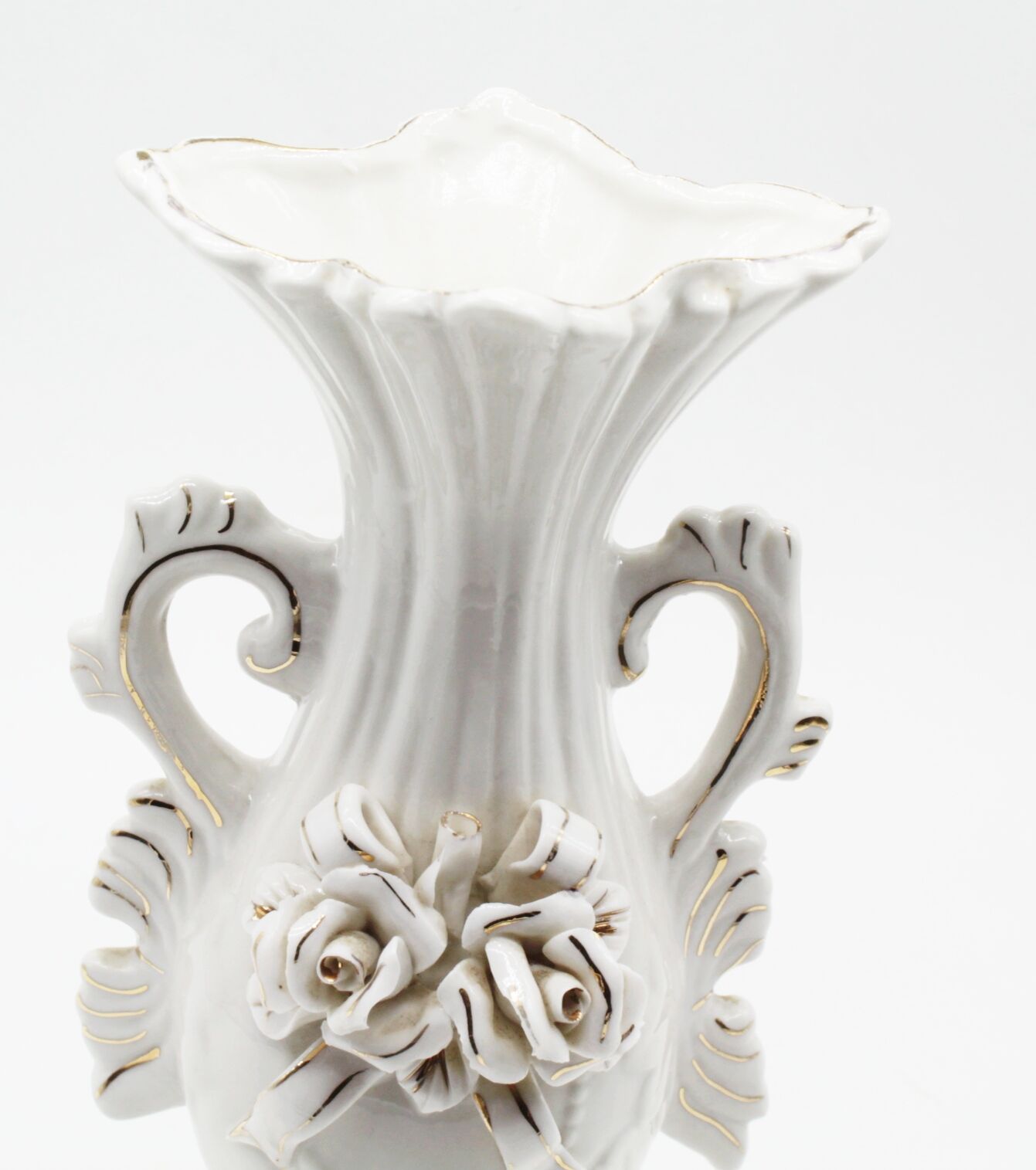 Ceramic vase flowers