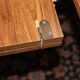 able to eat vintage round in formica imitation teak, with hidden extension, Scandinavian style