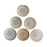 Set de 6 assiettes à dessert Niderviller modèle Fauve