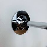 Sputnik wall coat rack, white and chrome, vintage