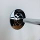 Sputnik wall coat rack, white and chrome, vintage