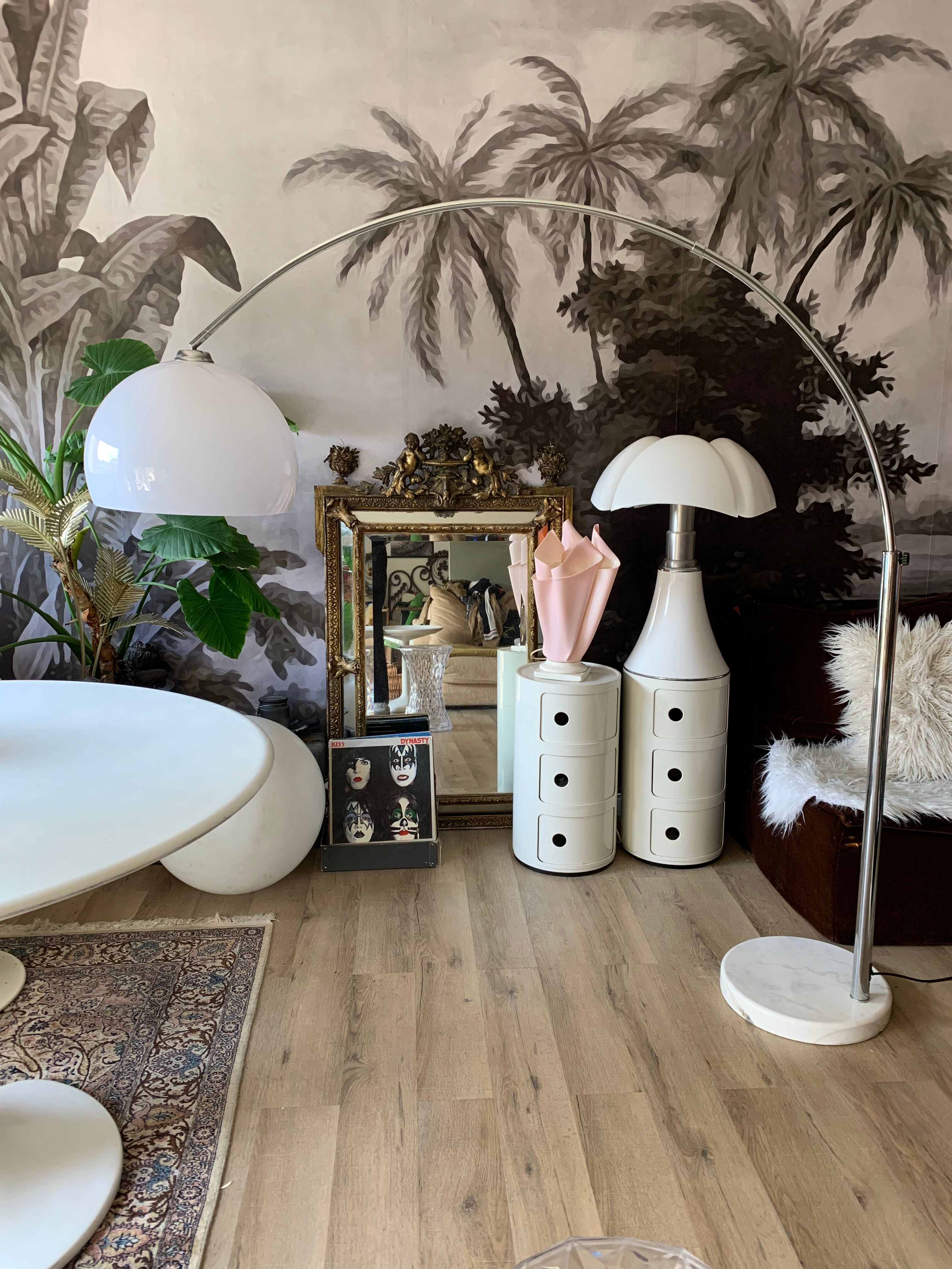 Floor lamp arch foot marble