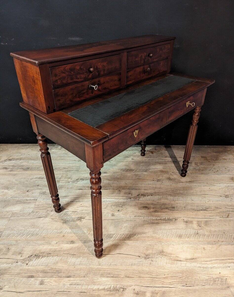 Louis Philippe Tiered Desk In Mahogany
