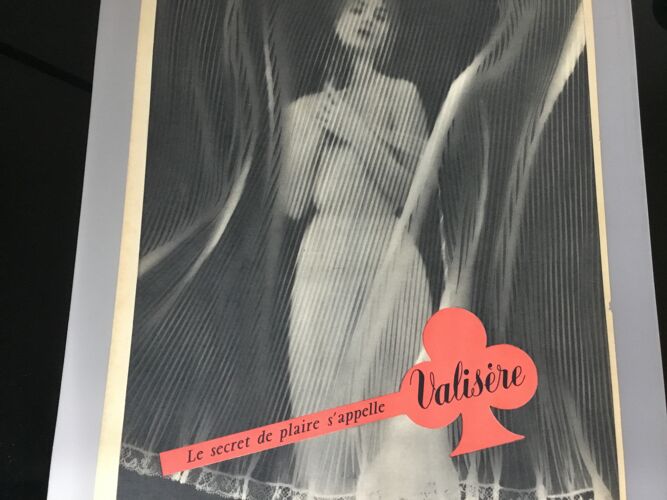 Publicité vintage à encadrer lingerie valisere