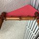 Wooden barber mirror turned art deco bamboo style