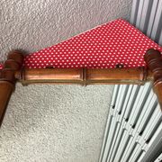 Wooden barber mirror turned art deco bamboo style